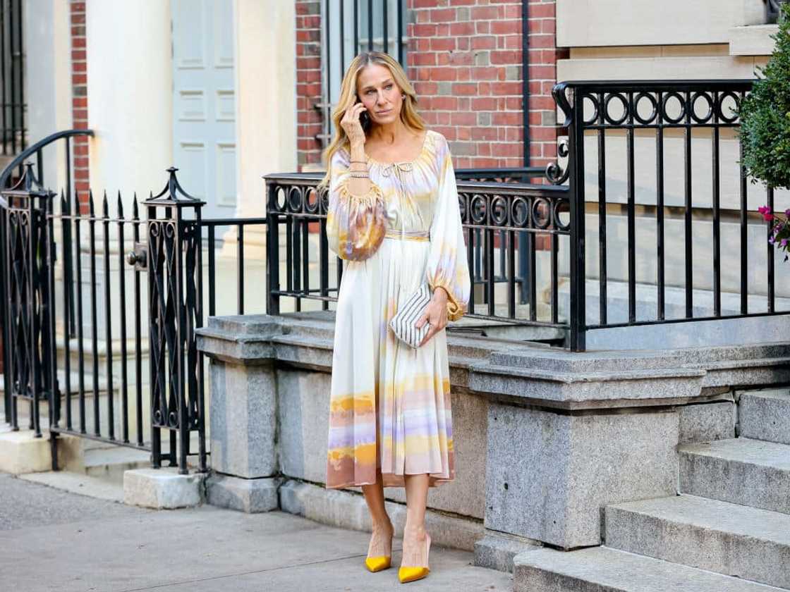 Sarah Jessica Parker in New York City. Sarah Jessica Parker in New York City.