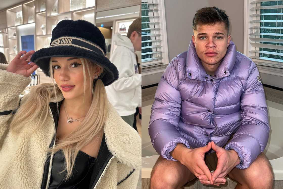 Breckie Hill and her boyfriend, Jynxzi Breckie Hill and her boyfriend, Jynxzi