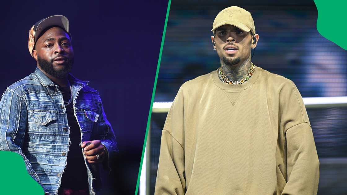 Netizens reacted to Chris Brown and Davido's performance