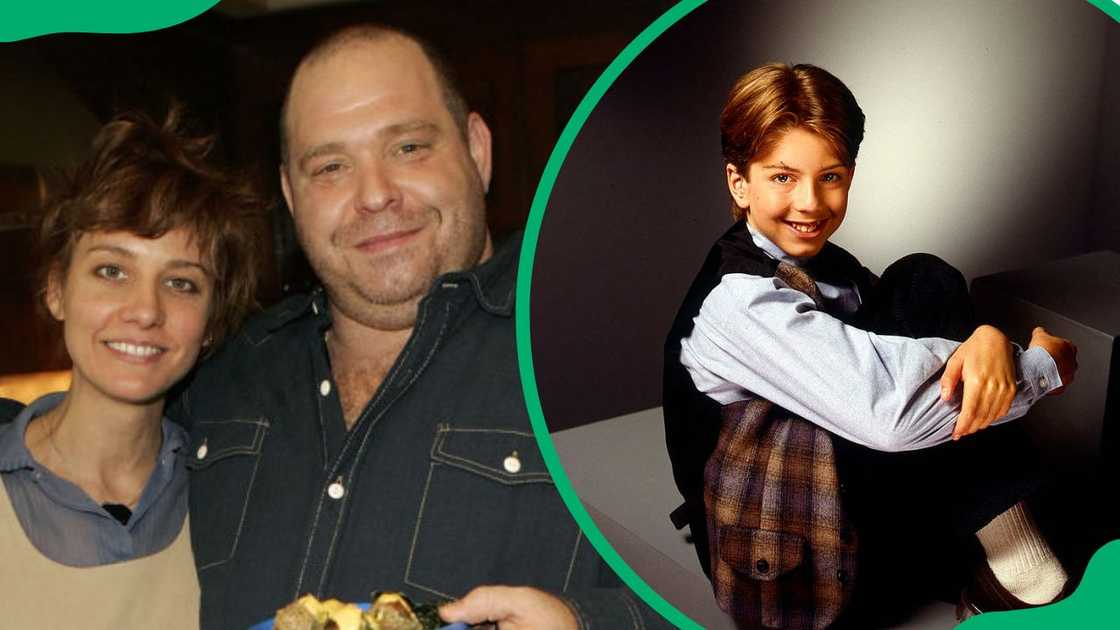 Actor Louis Lombardi and Heidi Van Pelt at the Green Lodge in 2008 (L). Taran Noah Smith at a 1996 episode of Home Improvement (R)