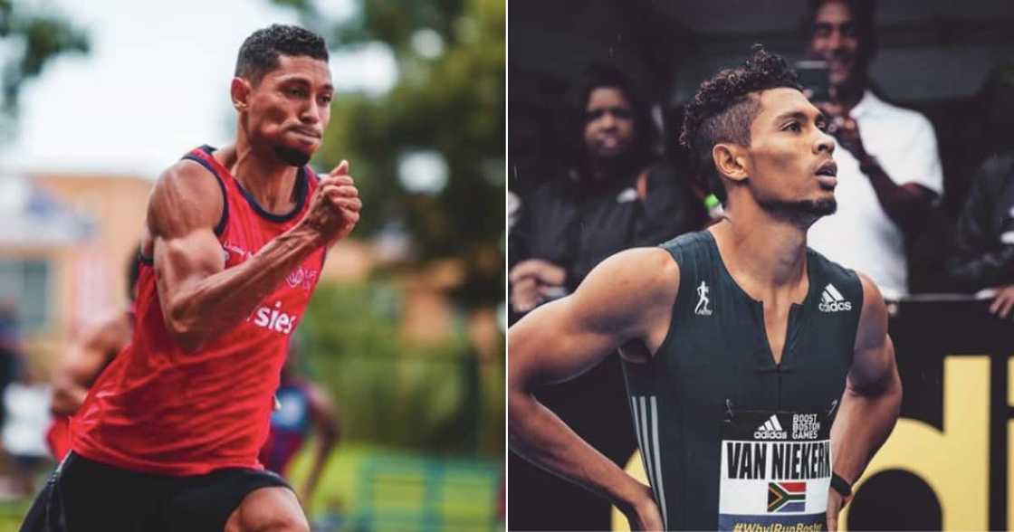 Wayde van Niekerk, first child, baby, gender reveal, excited Wayde van Niekerk, first child, baby, gender reveal, excited
