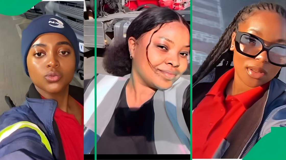 A TikTok video shows ladies unveiling their careers as safety officers.