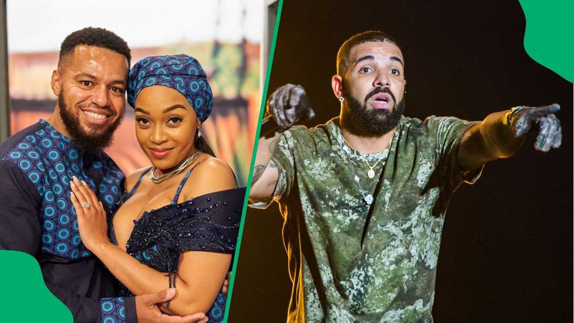 Skeem Saam puts spin on Drake's Iceman album cover to hype Pretty and Lehasa's wedding