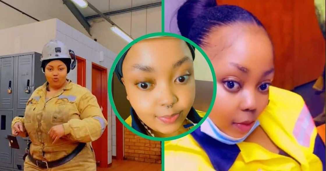 Young lady flexes working in the mining sector in TikTok video Young lady flexes working in the mining sector in TikTok video