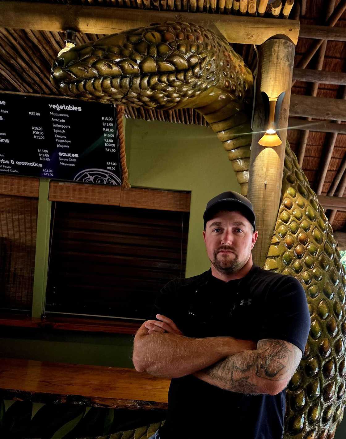 He later warned residents and visitors to be on the lookout for snakes, especially when walking at night