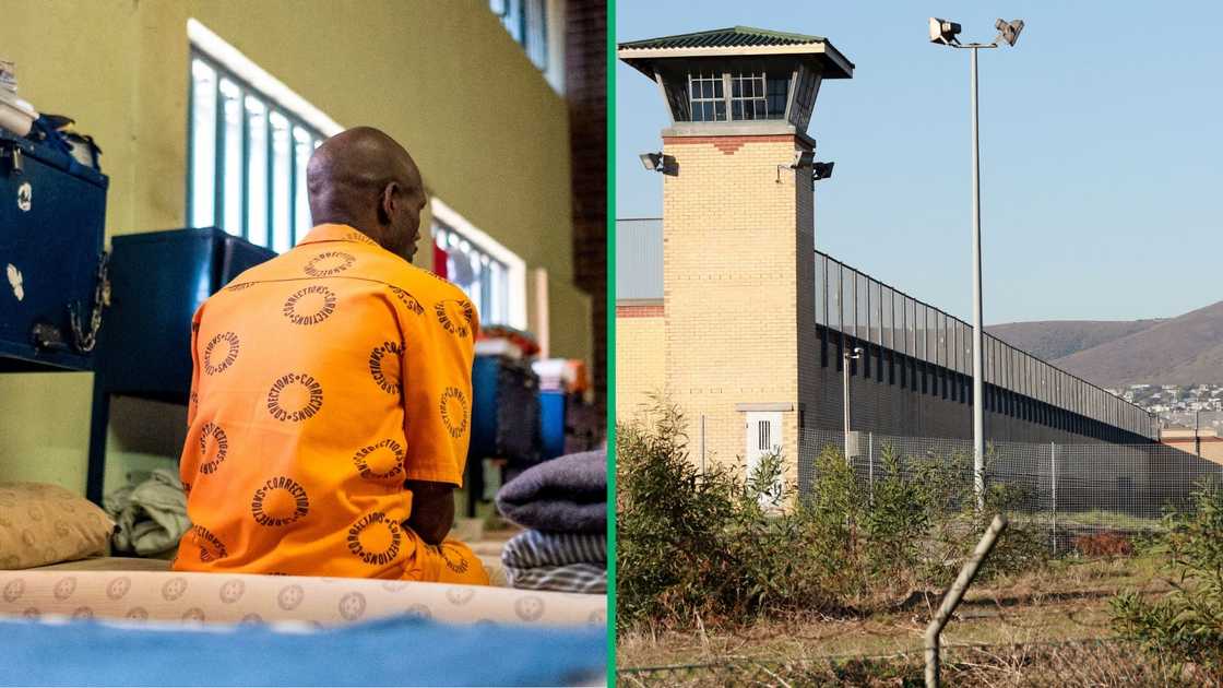 An inmate sits on his bed at a prison in South Africa. Contraband items within South Africa's Correctional Services Centre's remains a big problem.