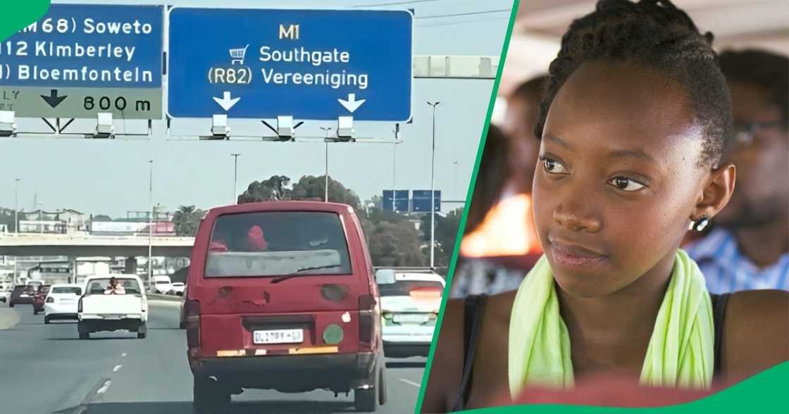 An unsafe and unfit taxi was spotted on the roads of Johannesburg. An unsafe and unfit taxi was spotted on the roads of Johannesburg.