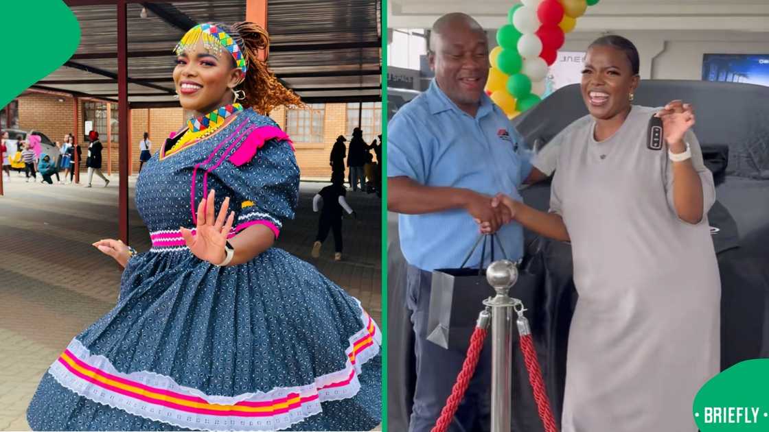 The woman took out tobacco and poured it on the floor, performing ukuphahla The woman took out tobacco and poured it on the floor, performing ukuphahla