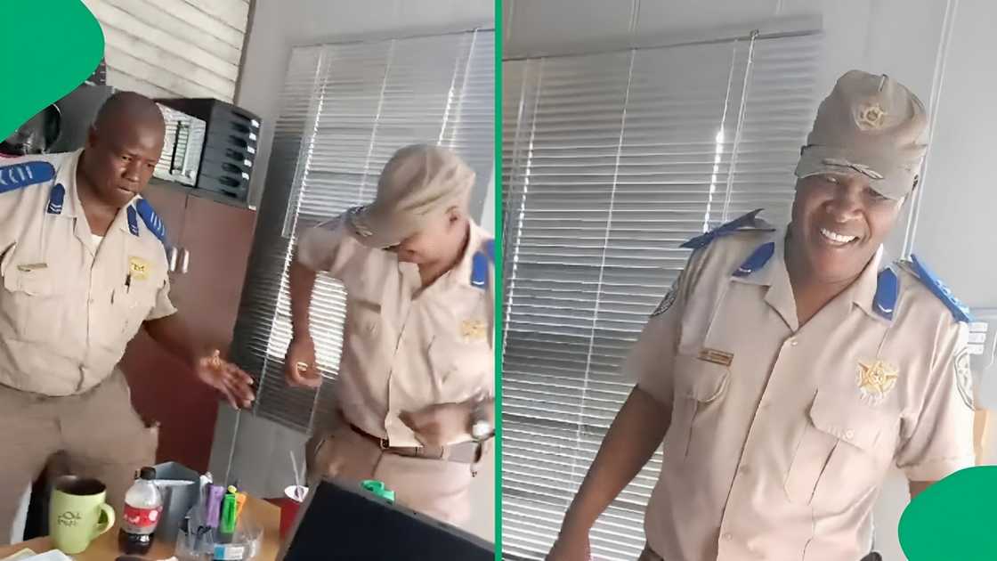 Two SA cops showed off their dance moves