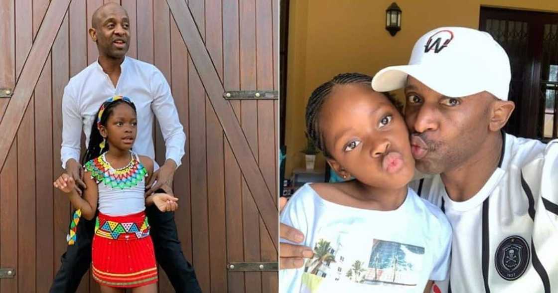 Arthur Mafokate proudly shows off all four of his beautiful children. Image: @arthurmafokate
Source: Instagram