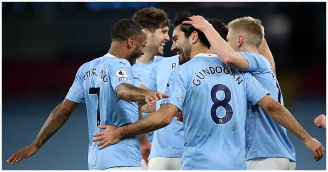 Man City while in action during the 2020/21 season. Photo: Getty Images. Man City while in action during the 2020/21 season. Photo: Getty Images.