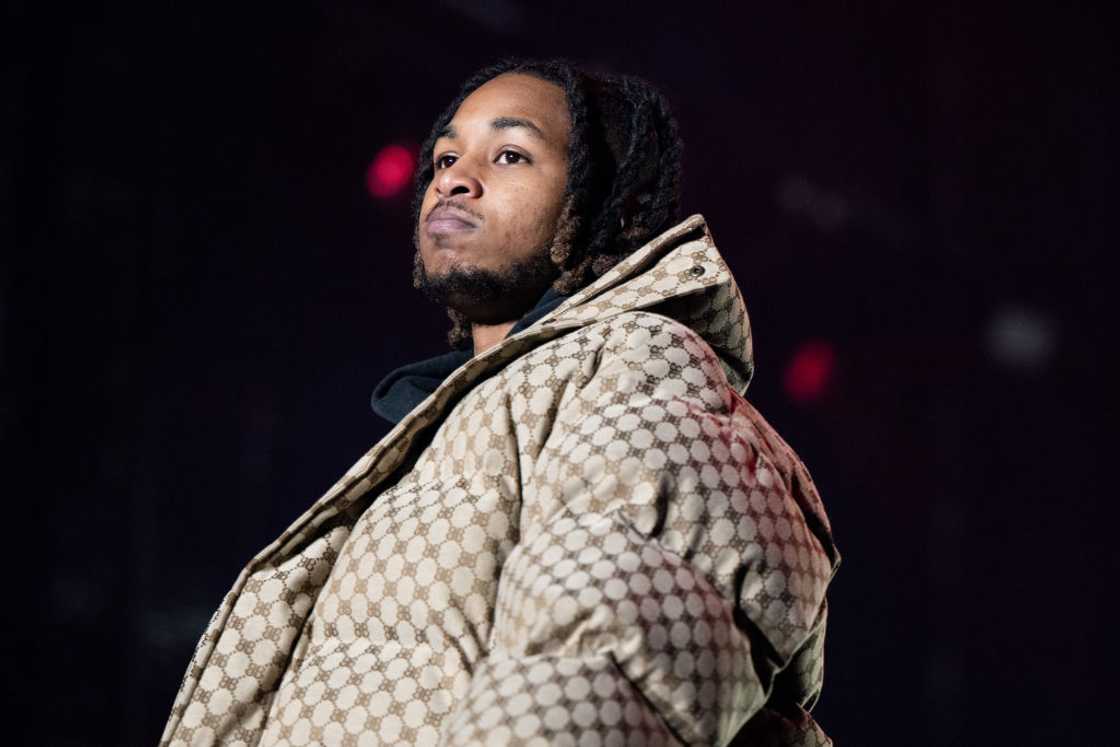 Rapper DDG onstage during day 3 of Rolling Loud Los Angeles