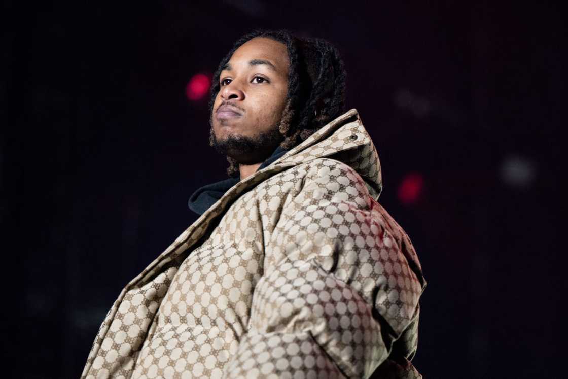 Rapper DDG onstage during day 3 of Rolling Loud Los Angeles Rapper DDG onstage during day 3 of Rolling Loud Los Angeles