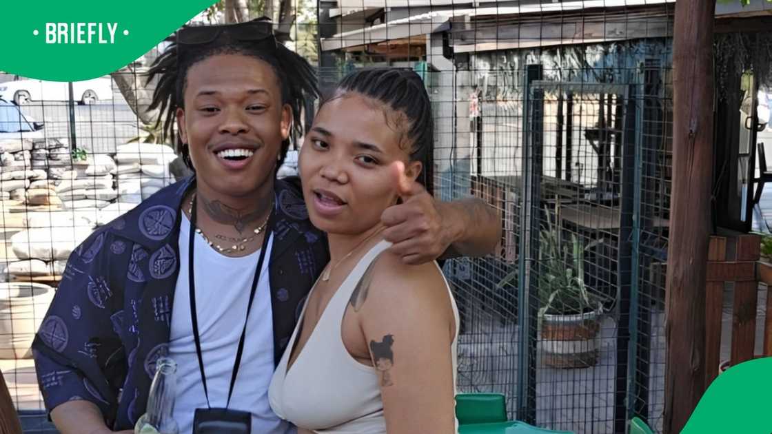 Nasty C with his baby mama Sammie Heavens