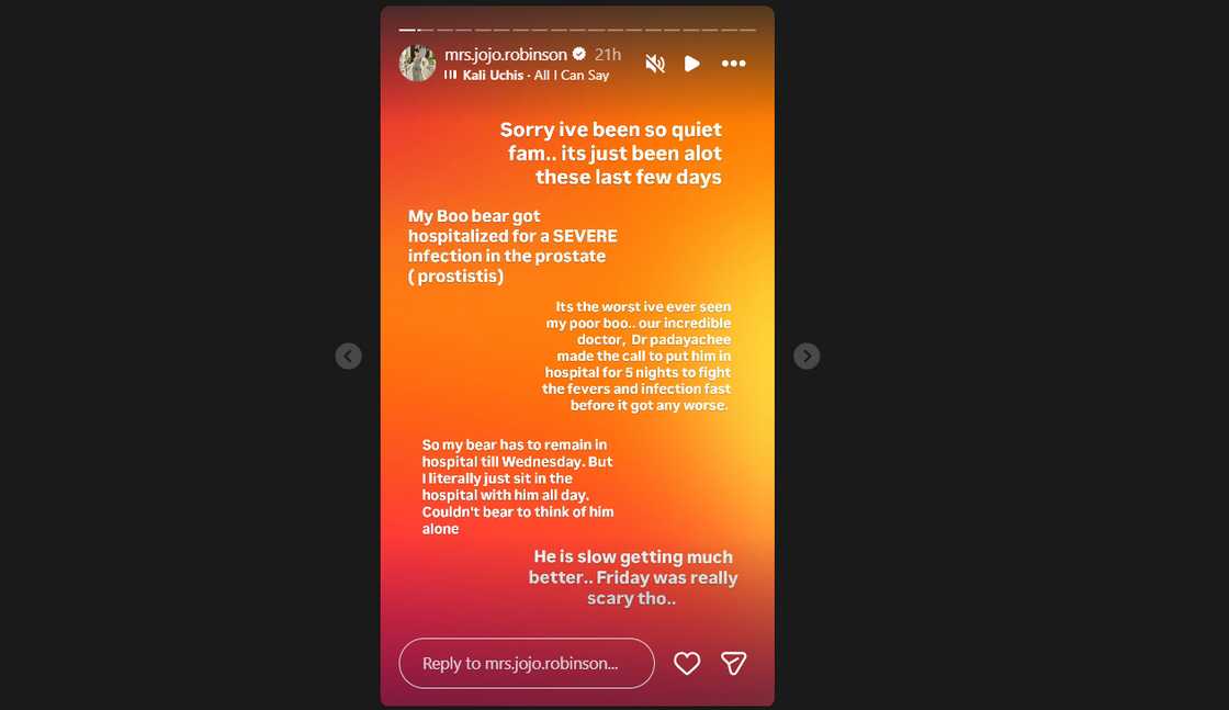 Jojo opened up about her husband's health scare. Jojo opened up about her husband's health scare.