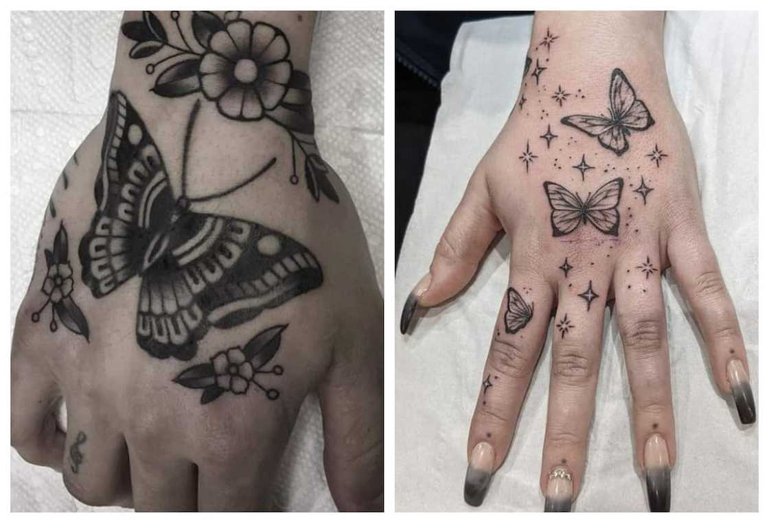 Sunset hand tattoo Sunset hand tattoo