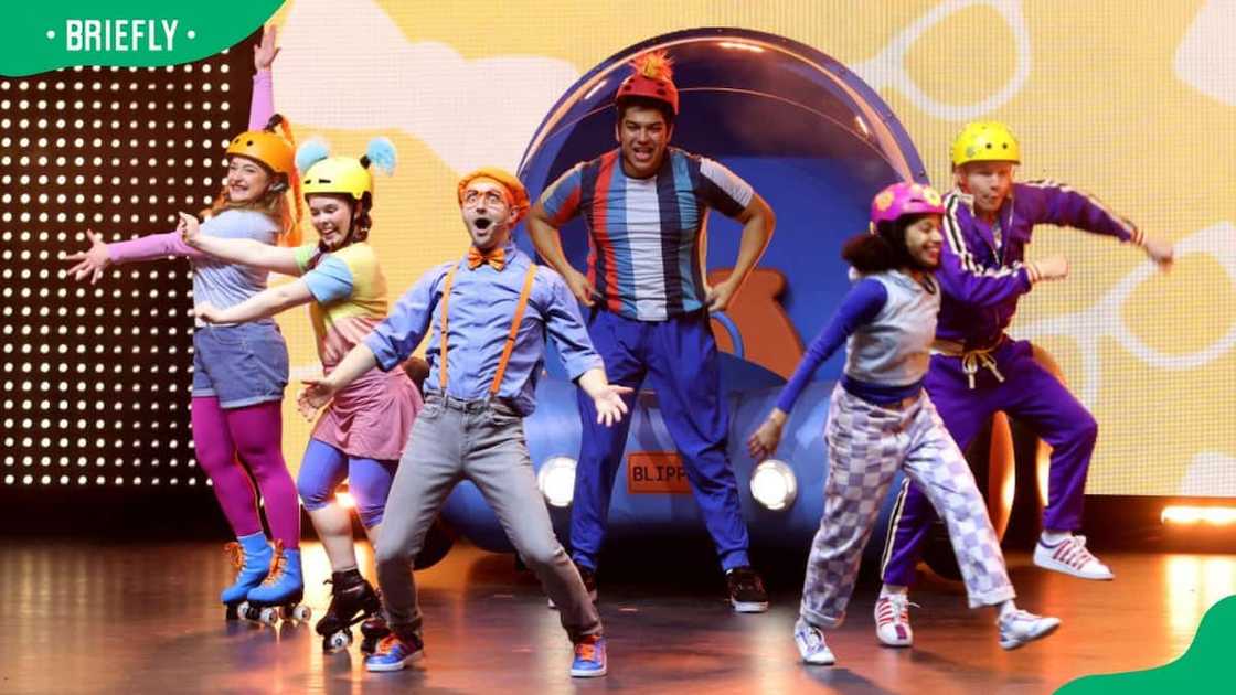 Blippi performing at the Blippi: The Wonderful World tour Blippi performing at the Blippi: The Wonderful World tour