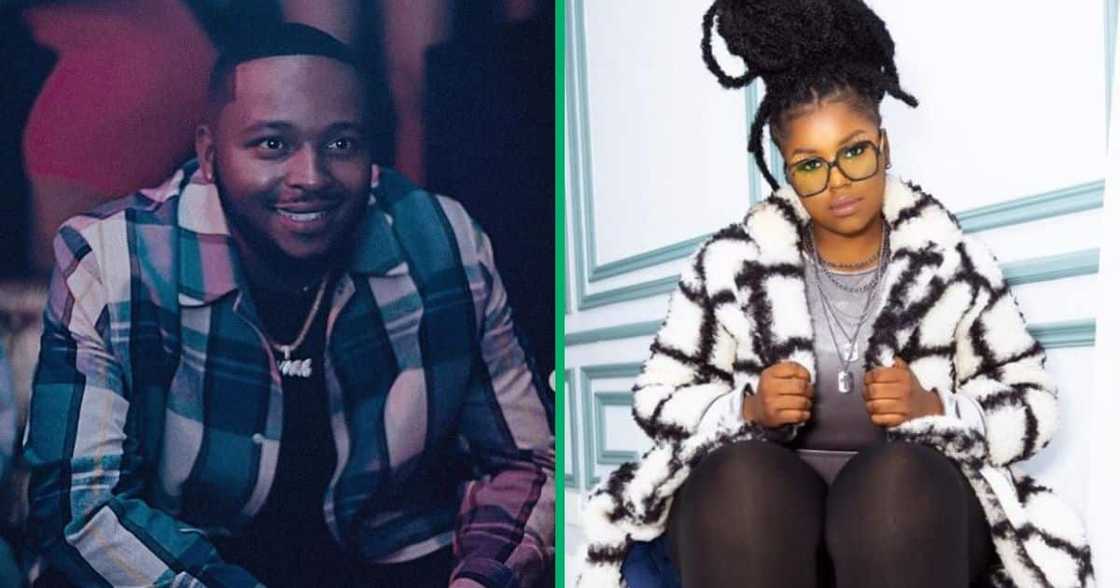 Amapaino producer, singer Sir Trill, and vocalist Nkosazana Daughter reportedly share a baby boy. Amapaino producer, singer Sir Trill, and vocalist Nkosazana Daughter reportedly share a baby boy.