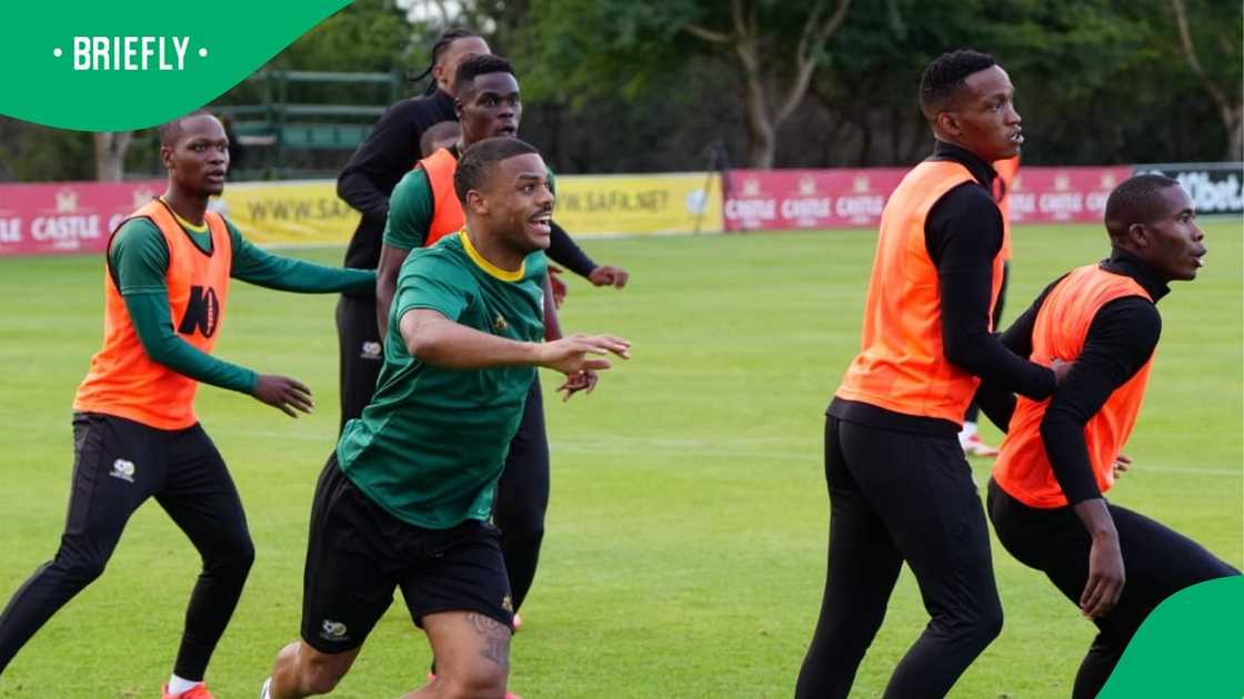 Bafana Bafana prepare to face Lesotho. Bafana Bafana prepare to face Lesotho.