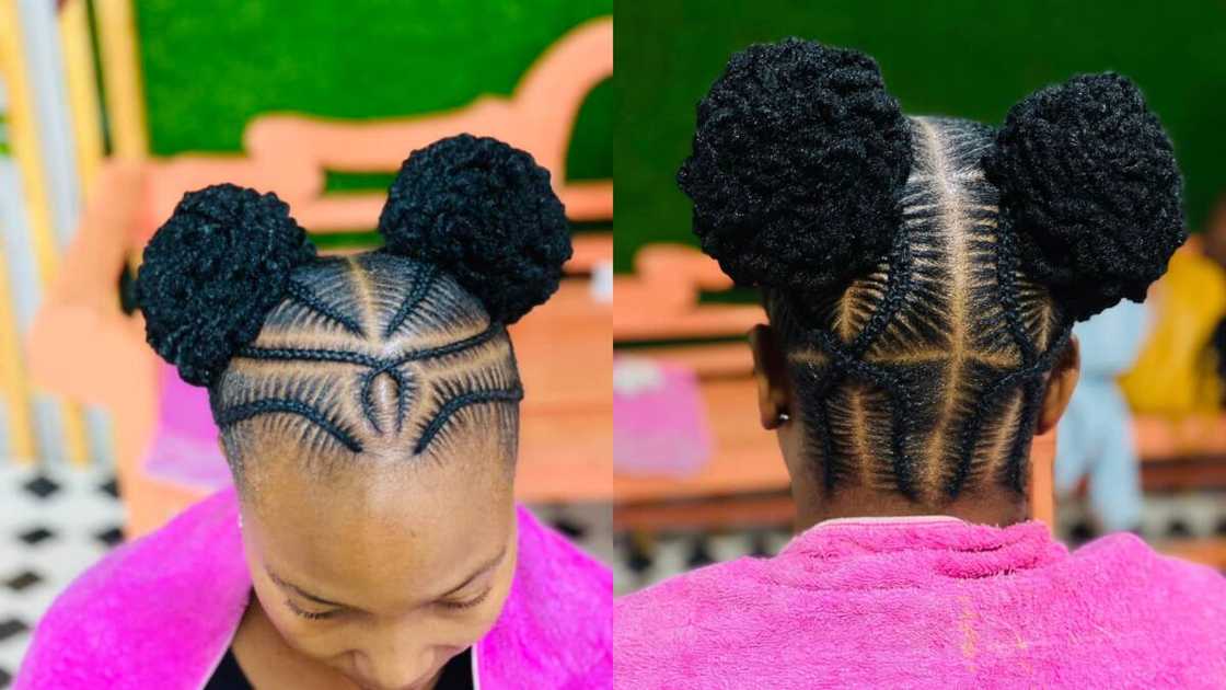 Stylish double bun Stylish double bun