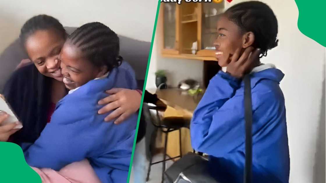 TikTok video shows girl surprised with baby sibling