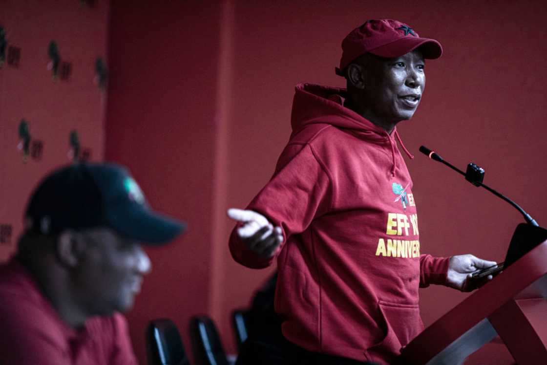 The EFF's Julius Malema was not feeling the MKP The EFF's Julius Malema was not feeling the MKP