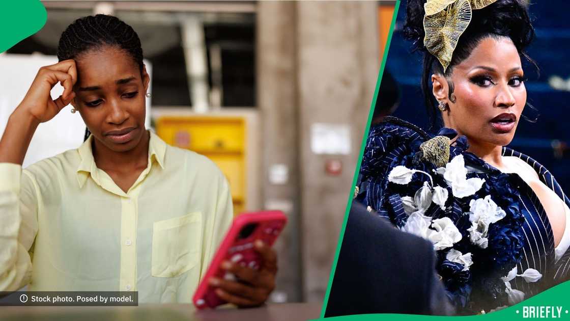 People were unimpressed when a woman injured herself doing the Nicki Minaj pose challenge. People were unimpressed when a woman injured herself doing the Nicki Minaj pose challenge.