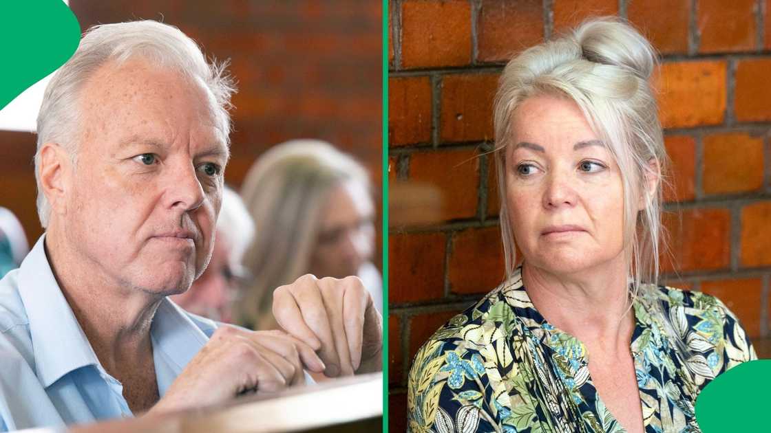 Louis Liebenberg and his wife Desiree appearing in court.