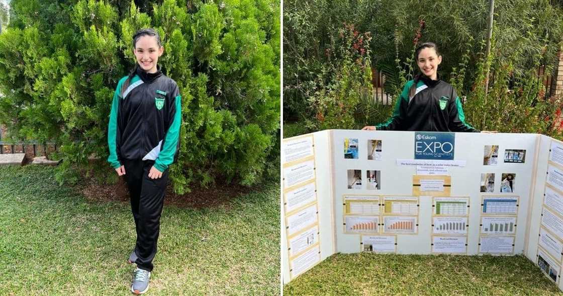 Schoolgirl, South Africa, USA Science Fair, Solar Power Project