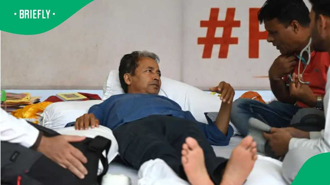 Sonam Wangchuk on a hunger strike to demand the resignation of Indian Education Minister Dharmendra Pradhan