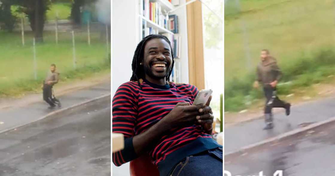 TikTok user @basharbaron had no explanation for what the man in the video was doing TikTok user @basharbaron had no explanation for what the man in the video was doing