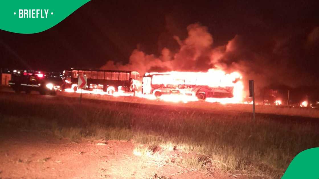 47 Putco buses were set alight in Mpumalanga 47 Putco buses were set alight in Mpumalanga