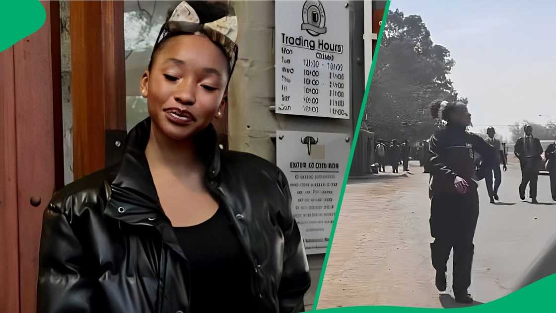 A TikTok user shared a video of her father fetching her from school A TikTok user shared a video of her father fetching her from school