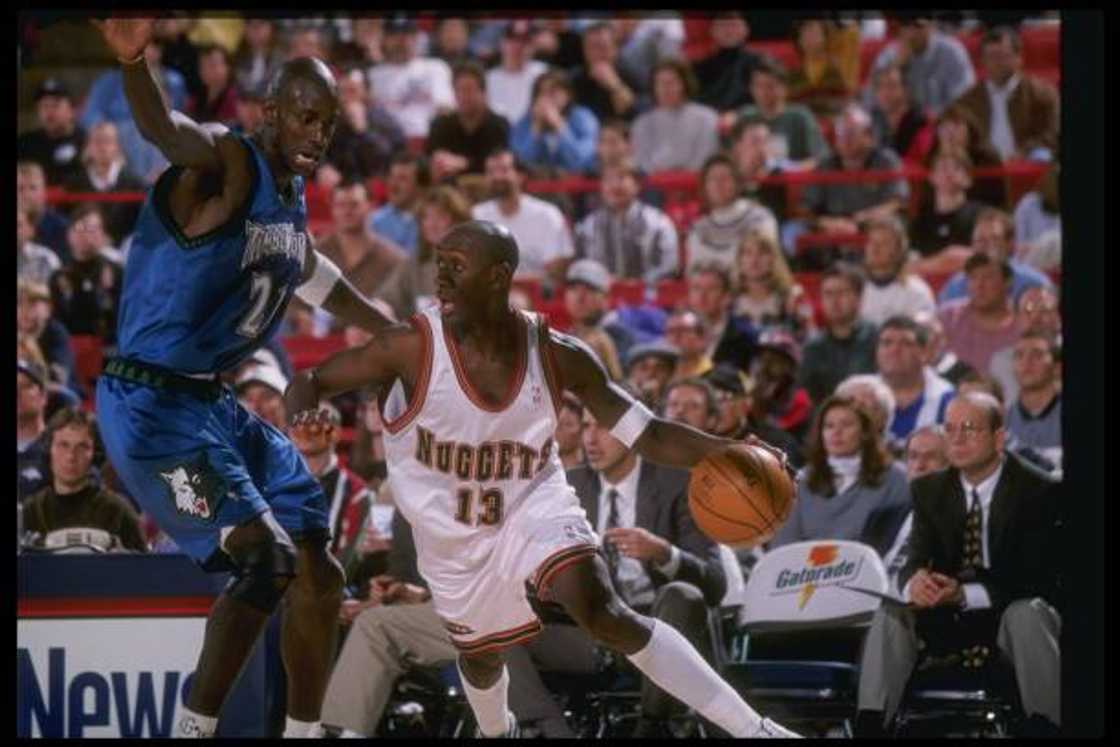 Kevin Garnett at the McNichols Arena in Denver, Colorado