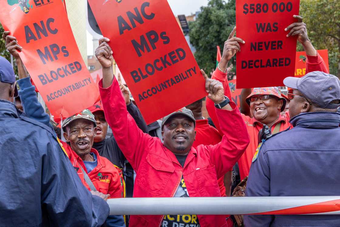 The EFF marched to the Constitutional Court to demand for the Phala Phala judgment The EFF marched to the Constitutional Court to demand for the Phala Phala judgment