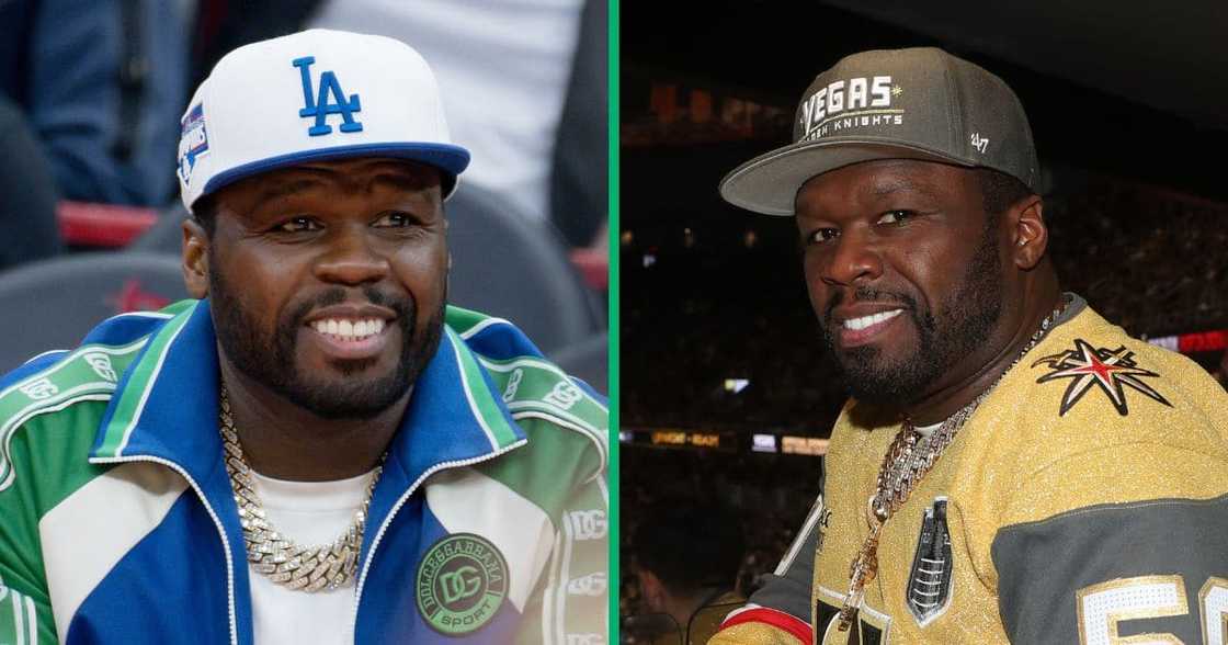 American rapper Curtis "50 Cent" Jackson at a Los Angeles Lakers and the Houston Rockets game, and at Game Five of the 2023 NHL Stanley Cup Final. American rapper Curtis "50 Cent" Jackson at a Los Angeles Lakers and the Houston Rockets game, and at Game Five of the 2023 NHL Stanley Cup Final.
