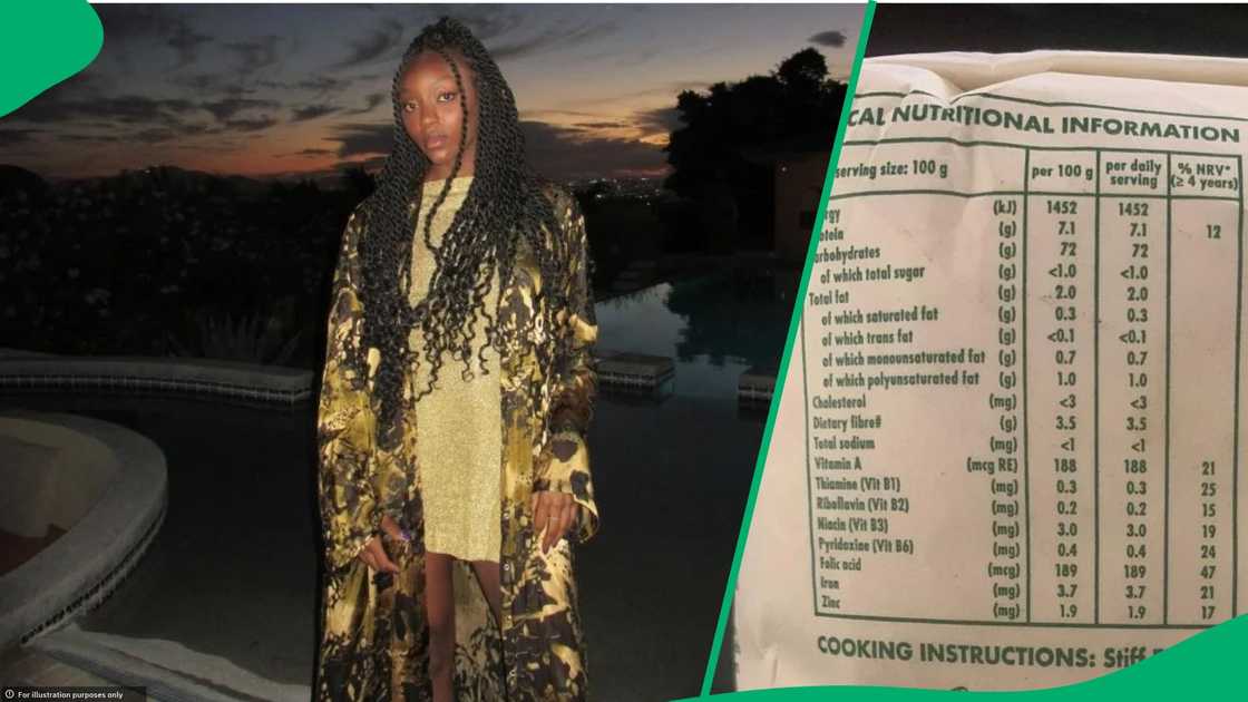An American woman shared her questions about South African food labels