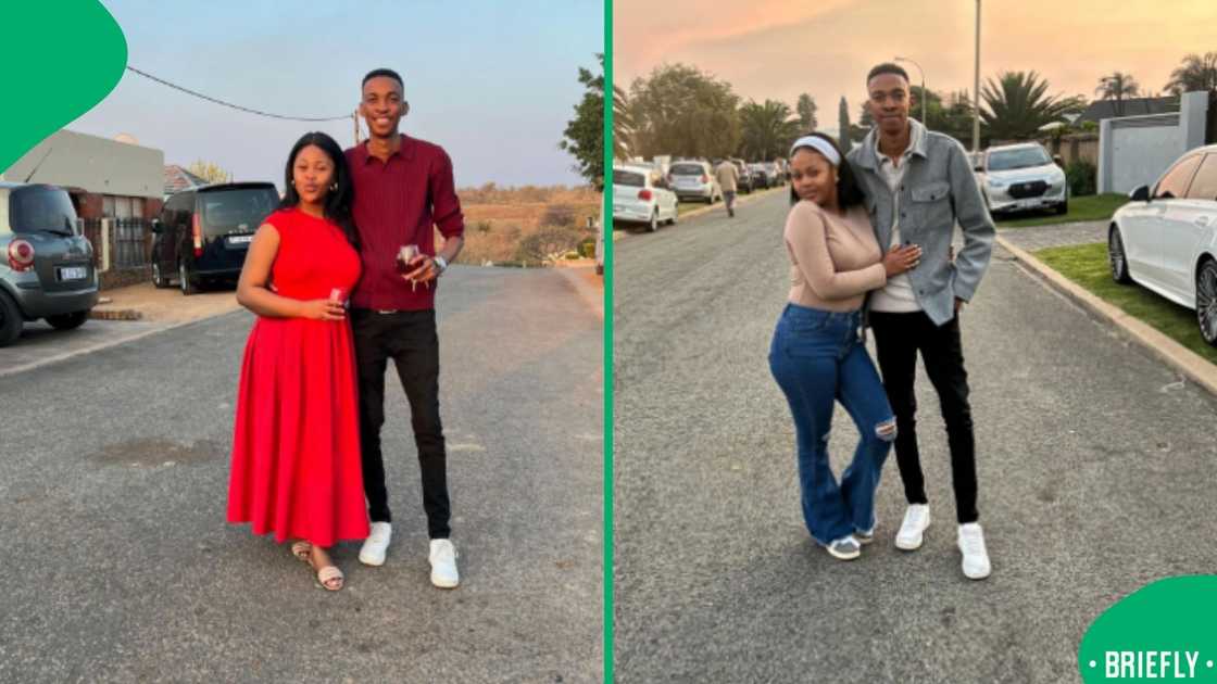 A blindfolded man walked through a decorated path, leading to an emotional birthday moment captured on TikTok