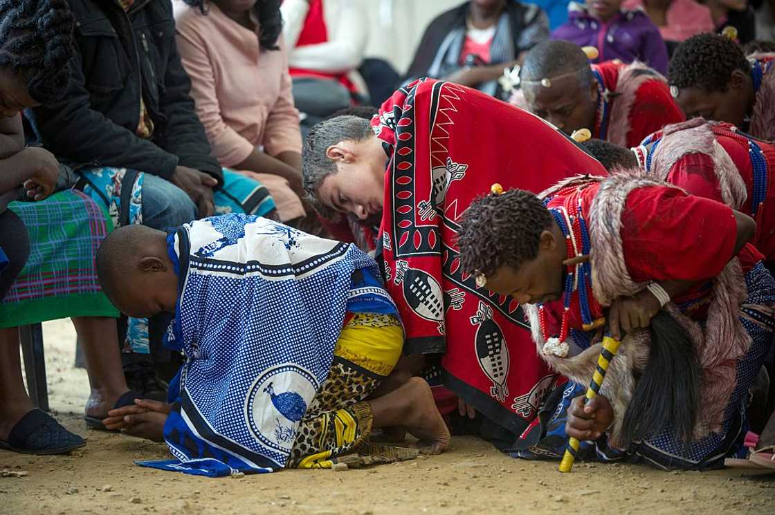 Kyle Todd performs during his initiation ceremony to become a Sangoma Kyle Todd performs during his initiation ceremony to become a Sangoma