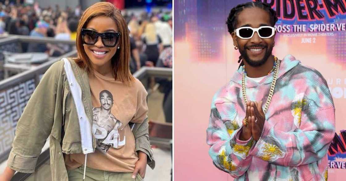 Lorna Maseko served magwingya and Atchaar to Omarion in Los Angeles. Lorna Maseko served magwingya and Atchaar to Omarion in Los Angeles.