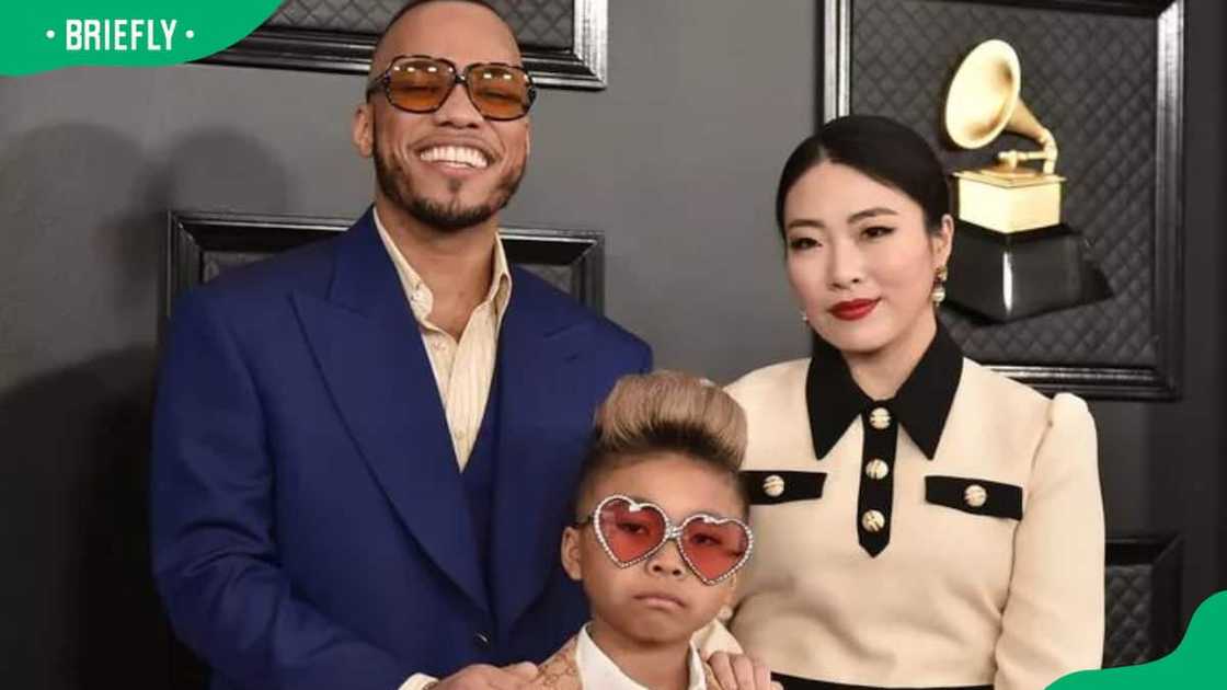 Anderson Paak, his ex-wife Jae Lin and their son Soul Rasheed