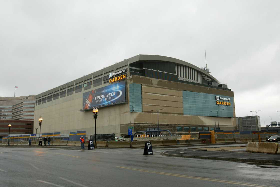 The outside of TD Garden