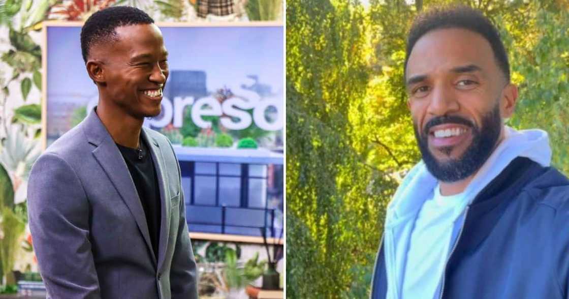 Katlego Maboe and Craig David appeared on 'Expresso' Katlego Maboe and Craig David appeared on 'Expresso'