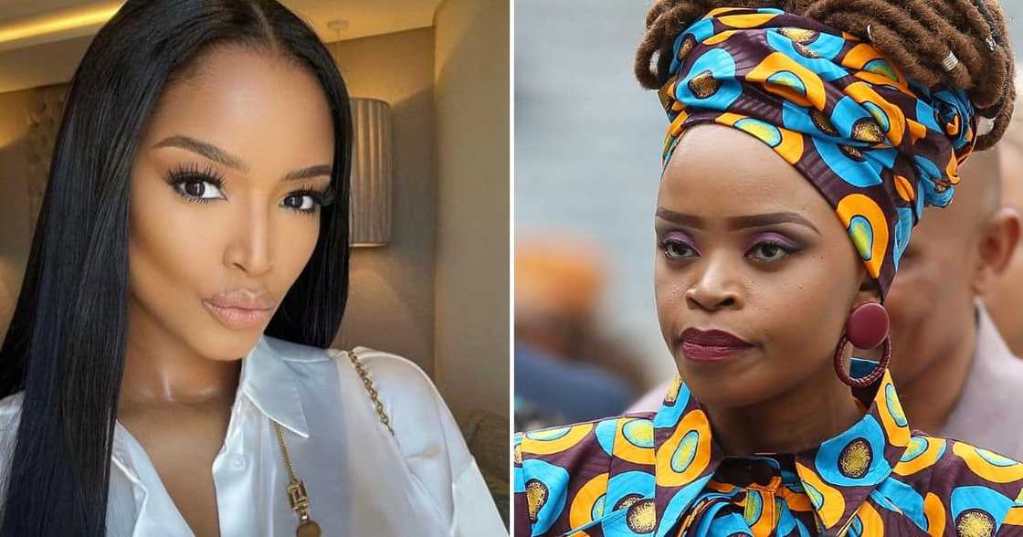 Ayanda Thabethe and Zoleka Mandela