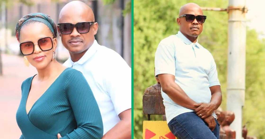 'Skeem Saam' actor Matthews Manamela and his wife pose for the cameras. 'Skeem Saam' actor Matthews Manamela and his wife pose for the cameras.