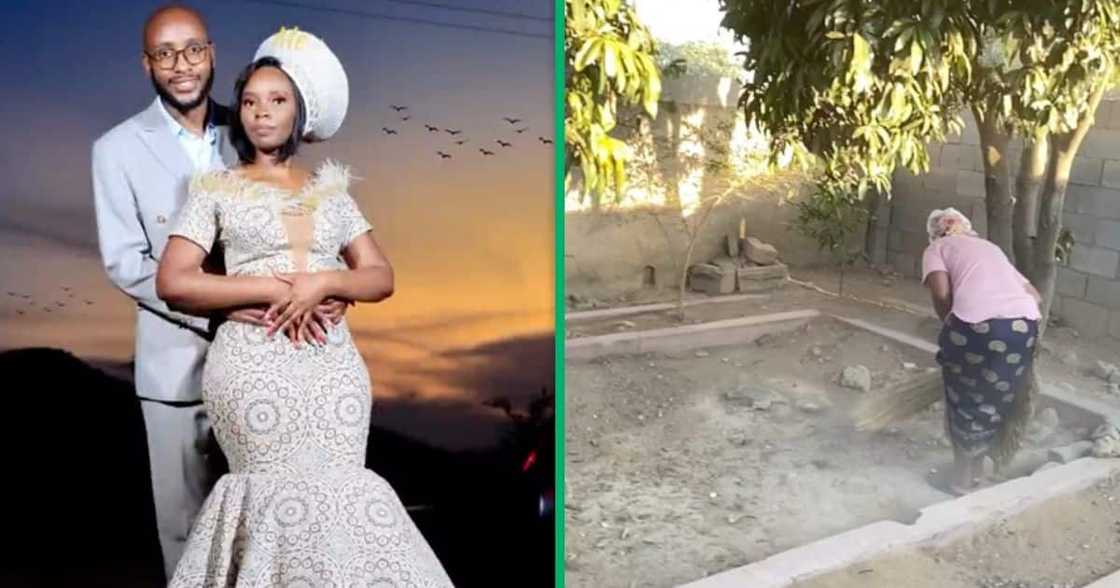 Woman shares video of her working outside. Woman shares video of her working outside.