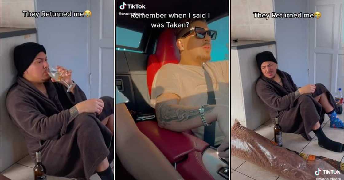 A gent went from being taken to returned in a hilarious video that made Mzansi laugh. A gent went from being taken to returned in a hilarious video that made Mzansi laugh.