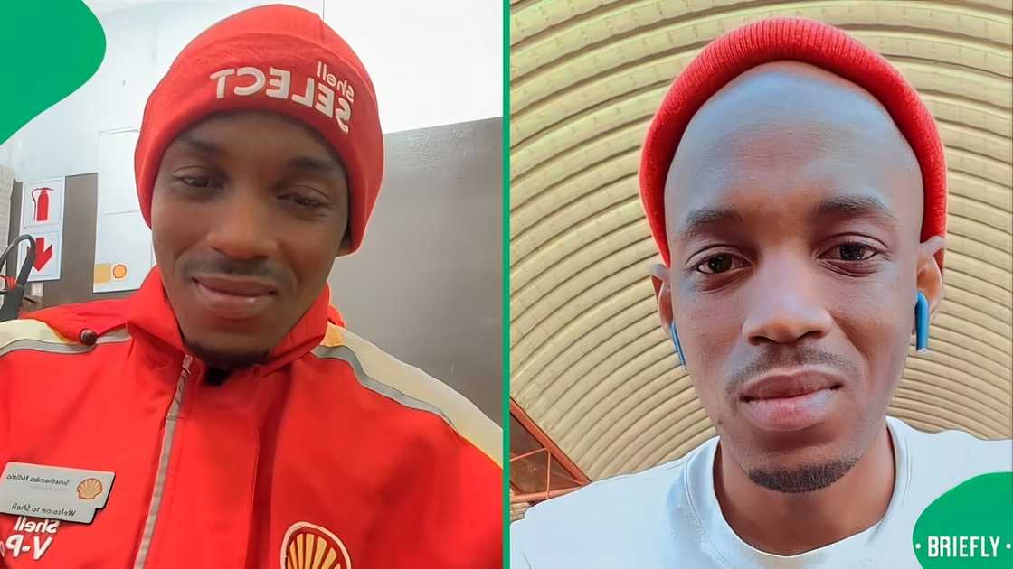 A petrol attendant sent a sweet message to his future wife in a TikTok video.