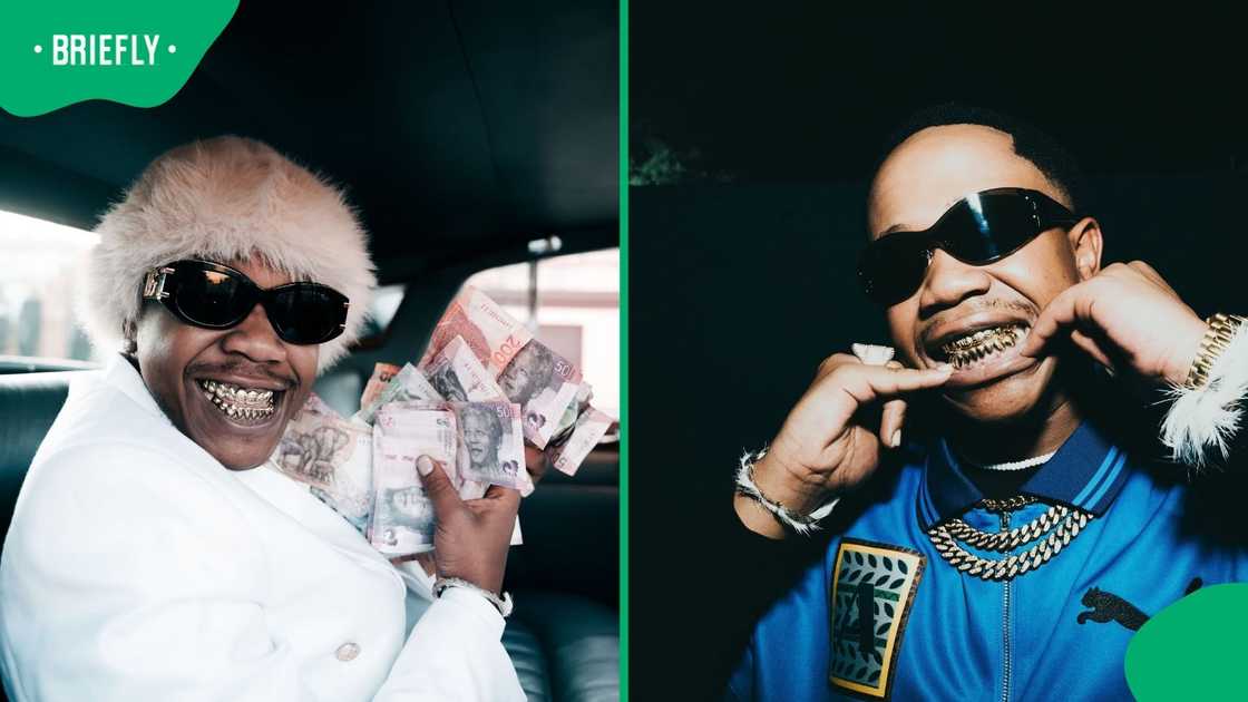 The Amapiano star also shared photos from his poolside getaway