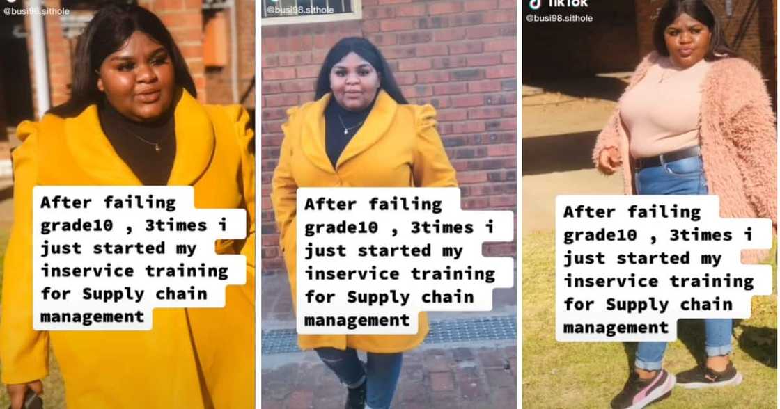 An inspirational lady failed grade 10 three times and bounced back. An inspirational lady failed grade 10 three times and bounced back.